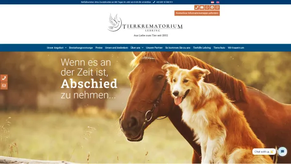 Website Screenshot: Tierkrematorium Steiermark.at - Tierkrematorium Lebring - Lebring - Date: 2023-06-26 10:23:16