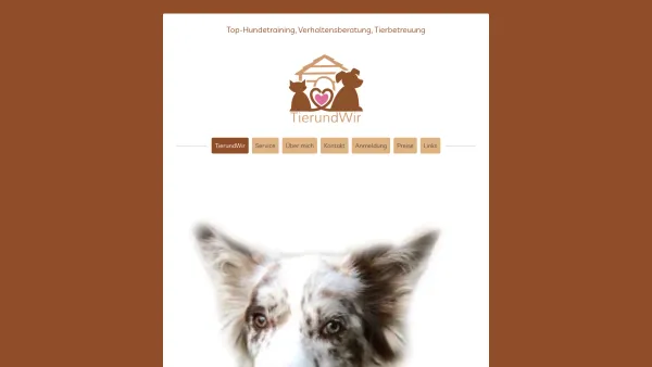 Website Screenshot: Christian tier wir Tierfachgeschäft Sänger - TierundWir - Top-Hundetraining, Verhaltensberatung, Tierbetreuung - Date: 2023-06-14 10:45:45