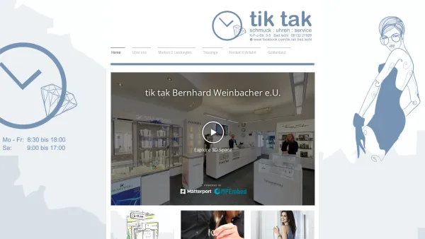 Website Screenshot: tik tak uhren schmuck service reparatur - Tik Tak - Home - Date: 2023-06-26 10:23:19