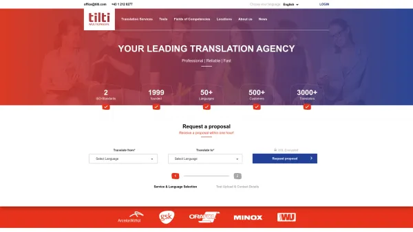 Website Screenshot: Tilti Systems GmbH Übersetzungsbüro Wien - Translation Agency - Professional & Fast Service - Tilti Multilingual - Date: 2023-06-26 10:26:49