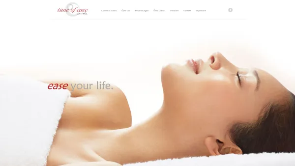 Website Screenshot: time of ease cosmetic - time of ease - Kosmetik-Studio 1010 Wien - Date: 2023-06-14 10:38:07