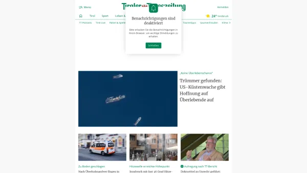 Website Screenshot: Appartementhaus Apart Edith Fiss Tirol Weiterleitung bitte warten - Tiroler Tageszeitung – Aktuelle Nachrichten auf tt.com - Date: 2023-06-26 10:23:19
