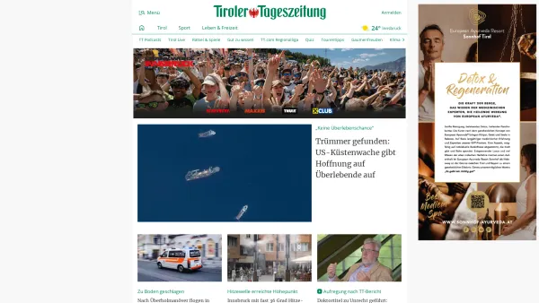 Website Screenshot: Ferienhaus Osttirol Appartements Grossglockner Almhütte Skitouren großglockner - Tiroler Tageszeitung – Aktuelle Nachrichten auf tt.com - Date: 2023-06-26 10:23:19