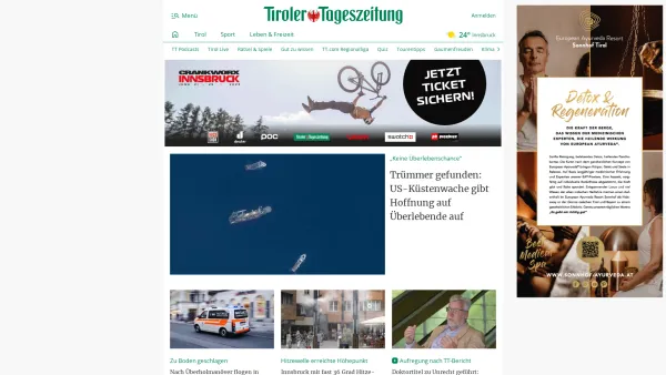 Website Screenshot: Flugsport Seedwings Seedwings Europe - Tiroler Tageszeitung – Aktuelle Nachrichten auf tt.com - Date: 2023-06-26 10:23:19