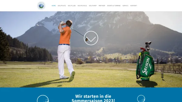 Website Screenshot: Golfclub Tiroler Zugspitze Lermoos/Ehrwald - TIROLER ZUGSPITZGOLF - Home - Date: 2023-06-26 10:23:22