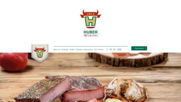 Website Screenshot: Josef Huber Kitzbüheler Metzgerei Huber - Home - Metzgerei Josef Huber Fach- und Delikatessengeschäft - Date: 2023-06-15 16:02:34