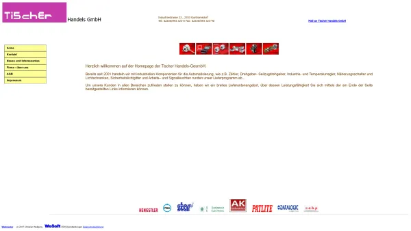 Website Screenshot: Tischer Handels Neue Seite 1 - TISCHER Handels GmbH - home - Date: 2023-06-14 10:45:47
