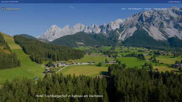 Website Screenshot: Hotel - Pension Tischlberger - Hotel Tischlbergerhof in Ramsau am Dachstein, Zimmer und Appartements - Date: 2023-06-26 10:23:22