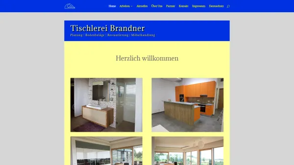Website Screenshot: Tischlerei Brandner Thomas - TISCHLEREI BRANDNER | PLANUNG | MÖBELHANDLUNG | BODENBELÄGE | RESTAURIERUNG - Date: 2023-06-26 10:23:22