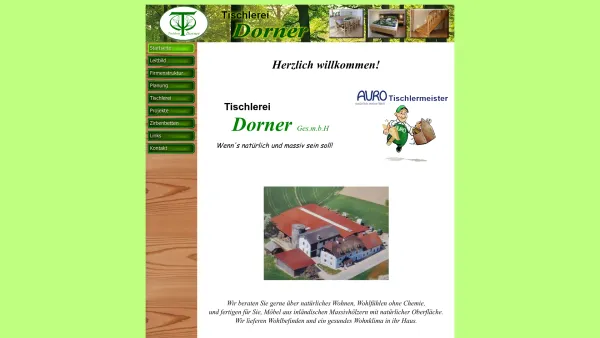 Website Screenshot: bei Tischlerei Dorner - Tischlerei Dorner - Date: 2023-06-14 10:45:47
