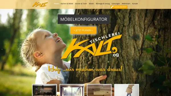 Website Screenshot: TISCHLEREI KALT OG - Tischlerei Kalt - Tischlermeister in Spittal in Kärnten - Date: 2023-06-15 16:02:34