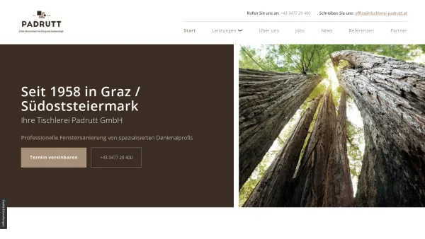 Website Screenshot: Tischlerei Kaufmann - Tischlerei in der Steiermark / Graz | Ihr Partner seit 1958 für alle Holzarbeiten - Date: 2023-06-15 16:02:34