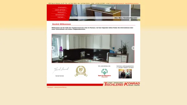 Website Screenshot: Bau und Moebeltischlerei Daniel Konrad - Bau- und Moebeltischlerei Konrad - Date: 2023-06-26 10:23:22
