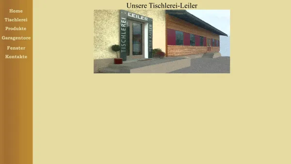 Website Screenshot: Tischlerei Leiler - -----Bau- und Möbeltischlerei--Leiler----Feistritz/Gail--Kärnten/Austria---- - Date: 2023-06-26 10:23:25