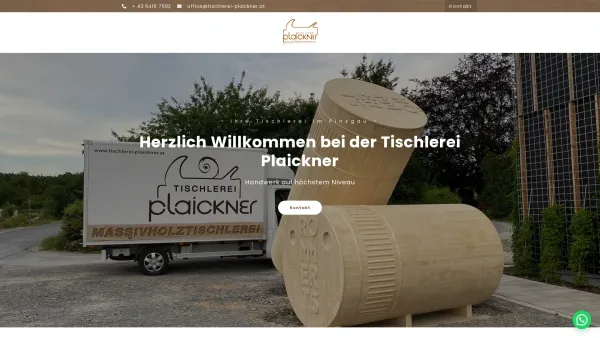 Website Screenshot: Tischlerei Plaickner - Ihre Tischlerei im Pinzgau - Tischlerei Plaickner - Date: 2023-06-14 10:45:47