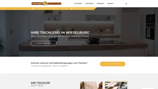 Website Screenshot: Tischlerei Josef Schildberger | Ihr Tischler mit Qualität - Tischlerei Josef Schildberger | Ihr Tischler in Wieselburg - Date: 2023-06-26 10:23:25