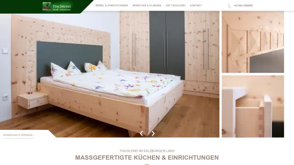 Website Screenshot: Johann Tischlerei Seidl - Tischlerei für innovative Inneneinrichtungen und Küchen in Salzburg - Date: 2023-06-15 16:02:34