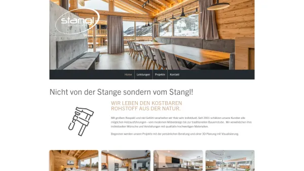 Website Screenshot: Tischlerei Stangl GmbH - Home - Tischlerei Stangl - Date: 2023-06-14 10:45:47