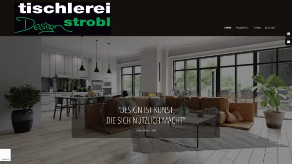 Website Screenshot: Tischlerei Strobl Design Ollersdorf - Tischlerei Strobl Design e.U. in Ollersdorf im Burgenland - Date: 2023-06-26 10:23:25