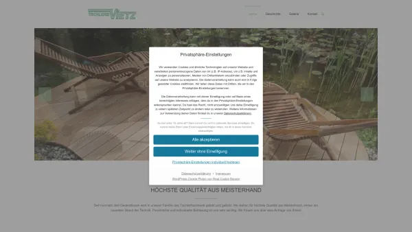 Website Screenshot: Tischlerei Gebrüder Vietz OEG - Tischlerei Gebrüder Vietz GmbH & Co KG - Date: 2023-06-26 10:23:25