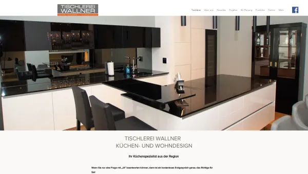 Website Screenshot: Tischlerei Wallner - Küchen- und Wohndesign | Tischlerei Wallner St. Pantaleon-Erla, Niederösterreich - Date: 2023-06-26 10:23:25