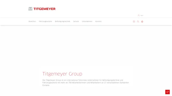 Website Screenshot: Gebr.Titgemeyer in Osnabrck Ihr Partner fr Befestigungstechnik und Fahrzeugbauteile - Titgemeyer Deutschland | Befestigungstechnik und Fahrzeugbauteile | Titgemeyer - Date: 2023-06-26 10:23:25