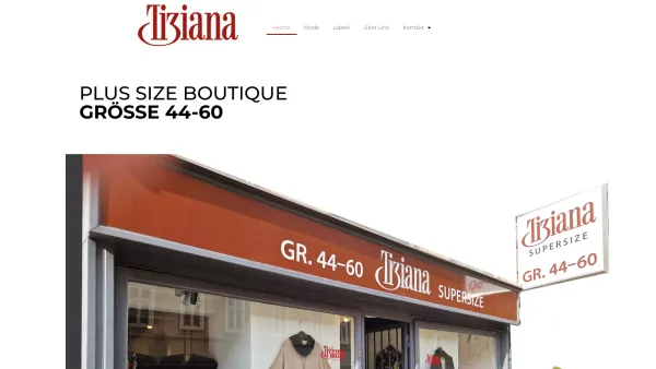 Website Screenshot: TIZIANA Supersize - Home - Tiziana - Date: 2023-06-14 10:45:49