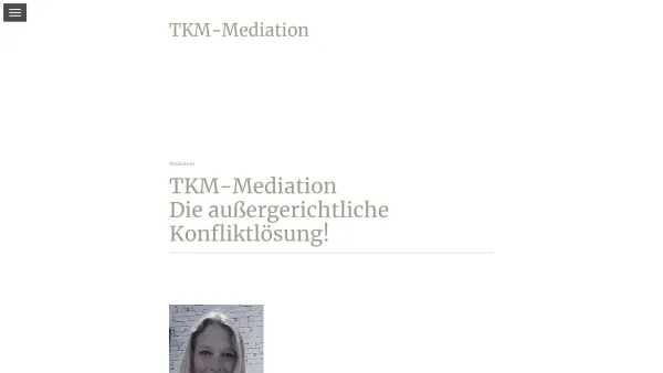 Website Screenshot: TKM-Mediation - TKM-Mediation - Die außergerichtliche Konfliktlösung - Date: 2023-06-15 16:02:34
