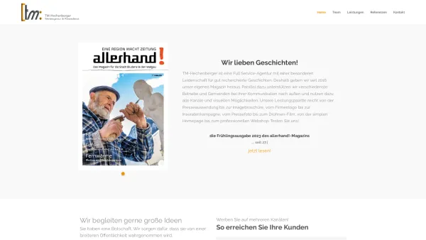 Website Screenshot: TM-Hechenberger Werbeagentur - TM-Hechenberger - Full Service Werbeagentur - Date: 2023-06-26 10:23:28