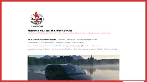 Website Screenshot: Taxi M1 Kitzbühel - Taxi M1 Kitzbuhel, No. 1 Taxi Company Taxi Private Transfers - Date: 2023-06-14 10:45:49