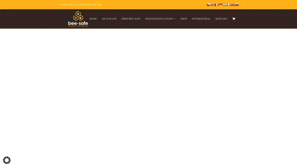 Website Screenshot: bee-safe - BEE-SAFE | Sicherheit im Tierrettungseinsatz - Date: 2023-06-26 10:26:49