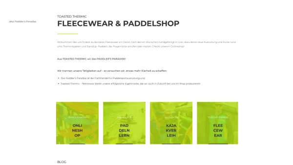 Website Screenshot: toasted snowpark technology - Willkommen bei Toasted Thermic / Paddler's Paradise - Date: 2023-06-26 10:23:28