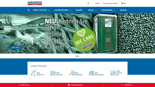 Website Screenshot: TOT TOI Mobile Sanitärsysteme GmbH - TOI TOI Mobile Sanitärsysteme GesmbH - TOI TOI Mobile Sanitärsysteme GesmbH - Date: 2023-06-26 10:23:26