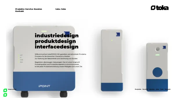 Website Screenshot: toka DESIGN - toka DESIGN Industriedesign, Produktdesign und Interfacedesign aus Vorarlberg - Date: 2023-06-26 10:23:28