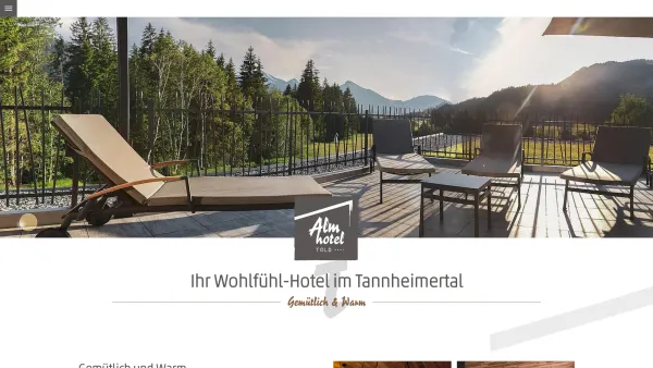 Website Screenshot: Aparthotel HerzlichApparthotel Told - Almhotel Told in Grän im Tannheimer Tal - Almhotel Told - Date: 2023-06-26 10:23:28