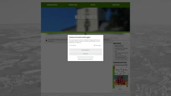 Website Screenshot: Gemeindeamt Tollet RiS-Kommunal - Tollet - GEM2GO WEB - Startseite - Date: 2023-06-14 10:45:49