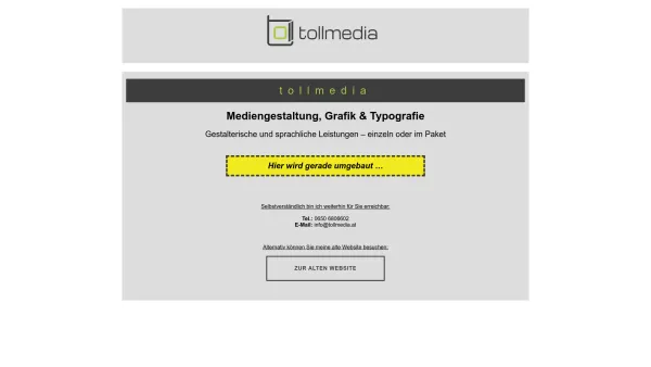 Website Screenshot: tollmedia Mag. Georg Toll - tollmedia | Home - Date: 2023-06-26 10:23:28