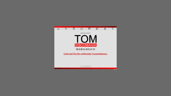 Website Screenshot: TOM Discomania Mobildisco - TOM - Discomania Mobildisco - Date: 2023-06-26 10:23:28
