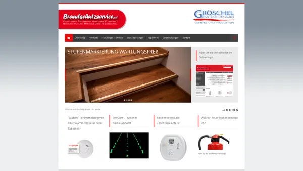 Website Screenshot: Reinhardt brandschutzservice.at BIOVERSAL Firekiller&Oilkiller Der Grüne - Home - Gröschel Brandschutz GmbH - Date: 2023-06-26 10:23:28