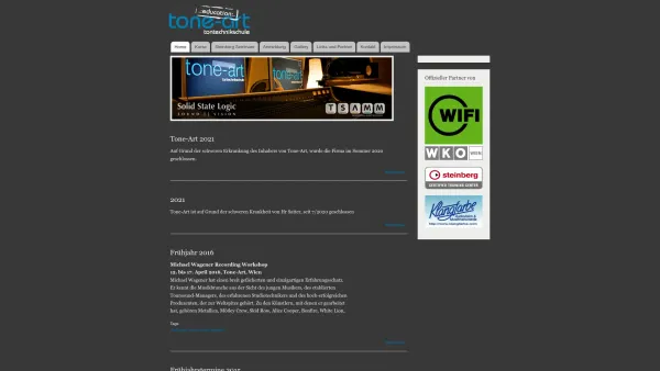 Website Screenshot: Satter Tone-Art Tonstudio Tontechnik Kurse Multimedia Records - tone-art - Date: 2023-06-14 10:45:49