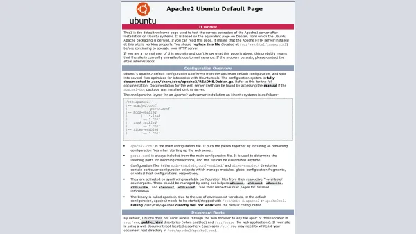 Website Screenshot: Bürstinger Endless Summer 2005 - Apache2 Ubuntu Default Page: It works - Date: 2023-06-14 10:45:49