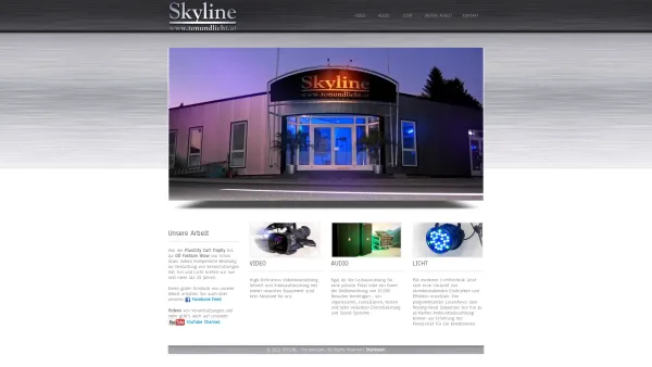 Website Screenshot: Skyline - SKYLINE - Ton und Licht - Date: 2023-06-26 10:23:31