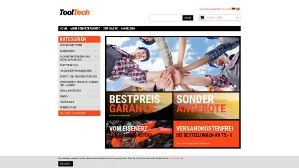 Website Screenshot: tooltech werkzeug onlineshop - Stubai Werkzeug-Shop | Tooltech - Date: 2023-06-26 10:23:31