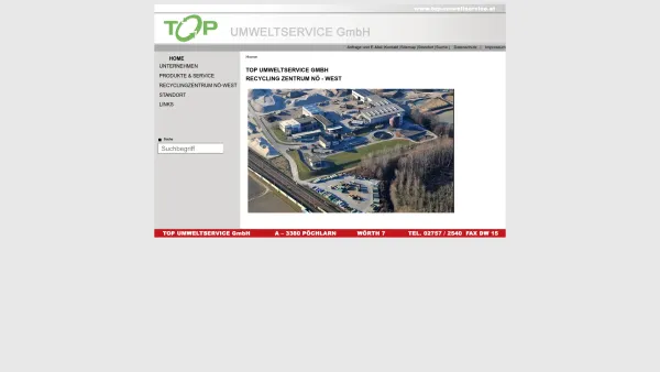 Website Screenshot: TOP Umweltservice GmbH - Top-Umweltservice - RiS - Home - Date: 2023-06-26 10:23:31