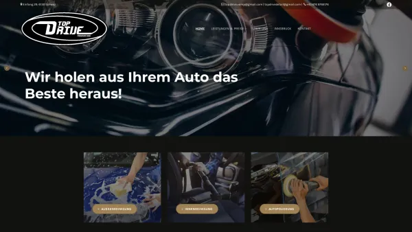 Website Screenshot: Top Drive - Top Drive – Autodetailing OG - Autoaufbereitung Vomp - Date: 2023-06-26 10:23:31