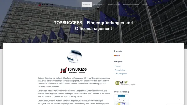Website Screenshot: Topsuccess - Topsuccess – Firmenservice Büroservice - Date: 2023-06-26 10:23:31