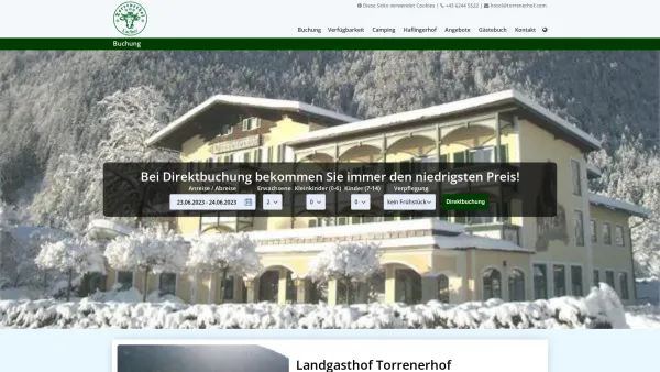 Website Screenshot: Landgasthof Torrenerhof - Date: 2023-06-26 10:23:33