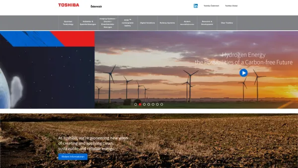 Website Screenshot: Computer Systems Toshiba Europe GmbH - Toshiba Österreich - Date: 2023-06-15 16:02:34