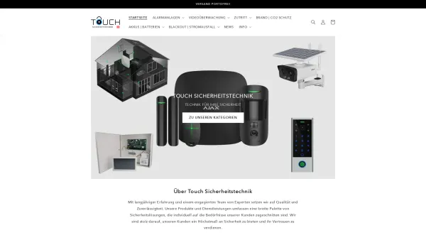 Website Screenshot: Touch Handelssysteme - Touch Sicherheitstechnik – TOUCH Sicherheitstechnik - Date: 2023-06-26 10:23:33