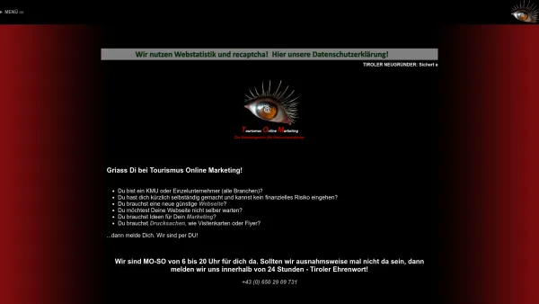 Website Screenshot: Tourismus Online Marketing - Tourismus Online Marketing! Werbeagentur Webdesign Leutasch Tirol - Date: 2023-06-26 10:23:33